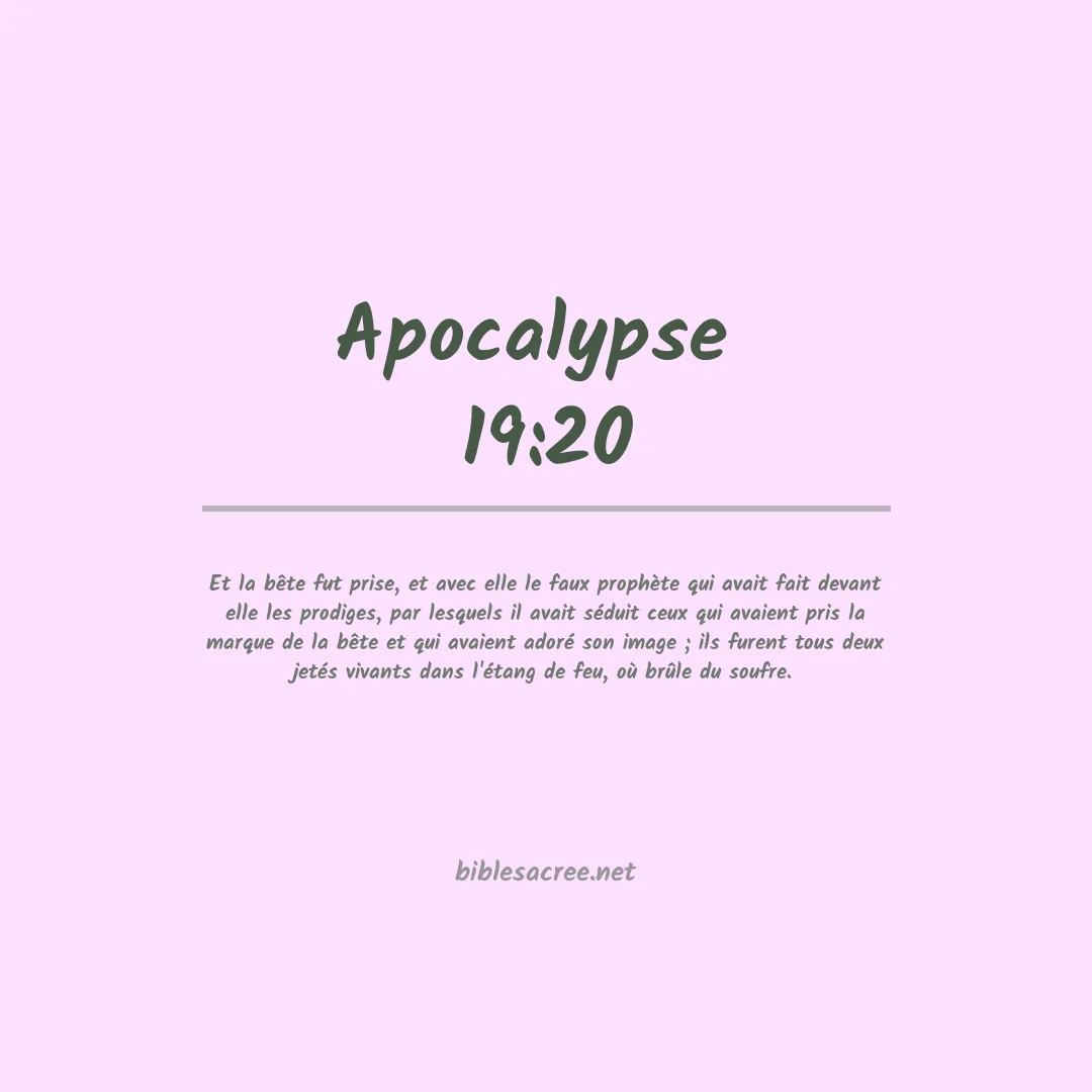 Apocalypse  - 19:20