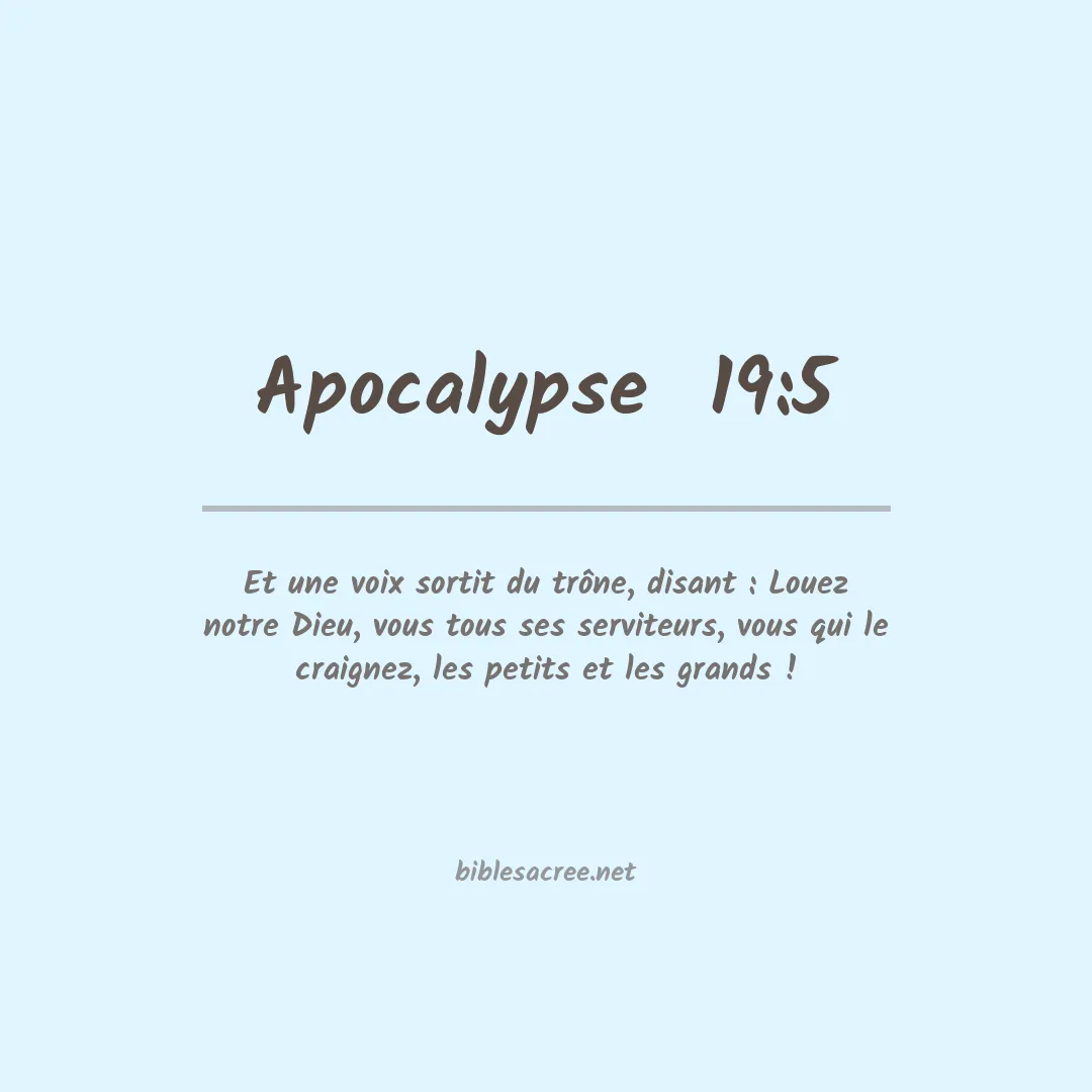 Apocalypse  - 19:5