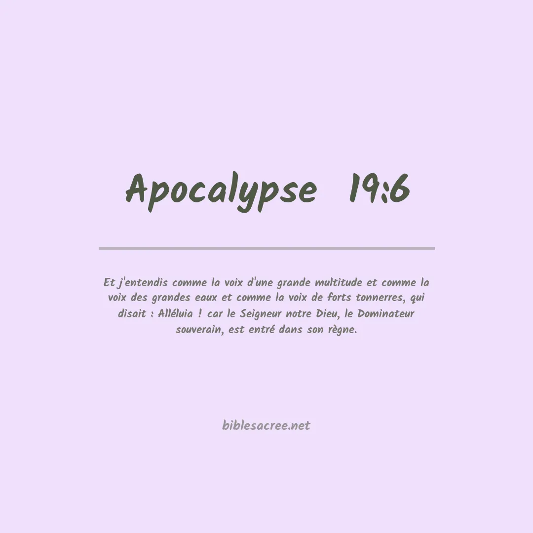 Apocalypse  - 19:6