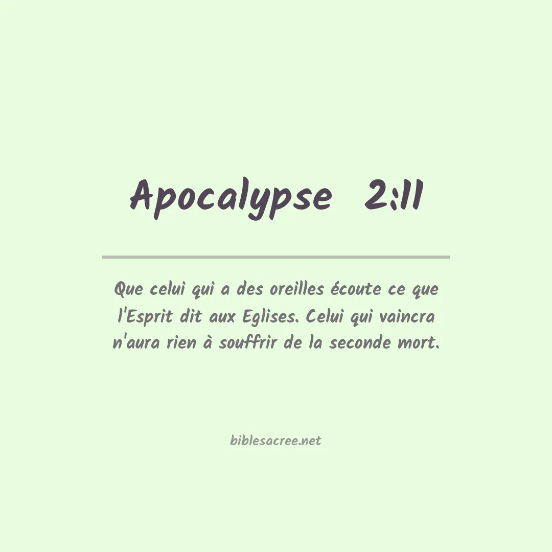 Apocalypse  - 2:11