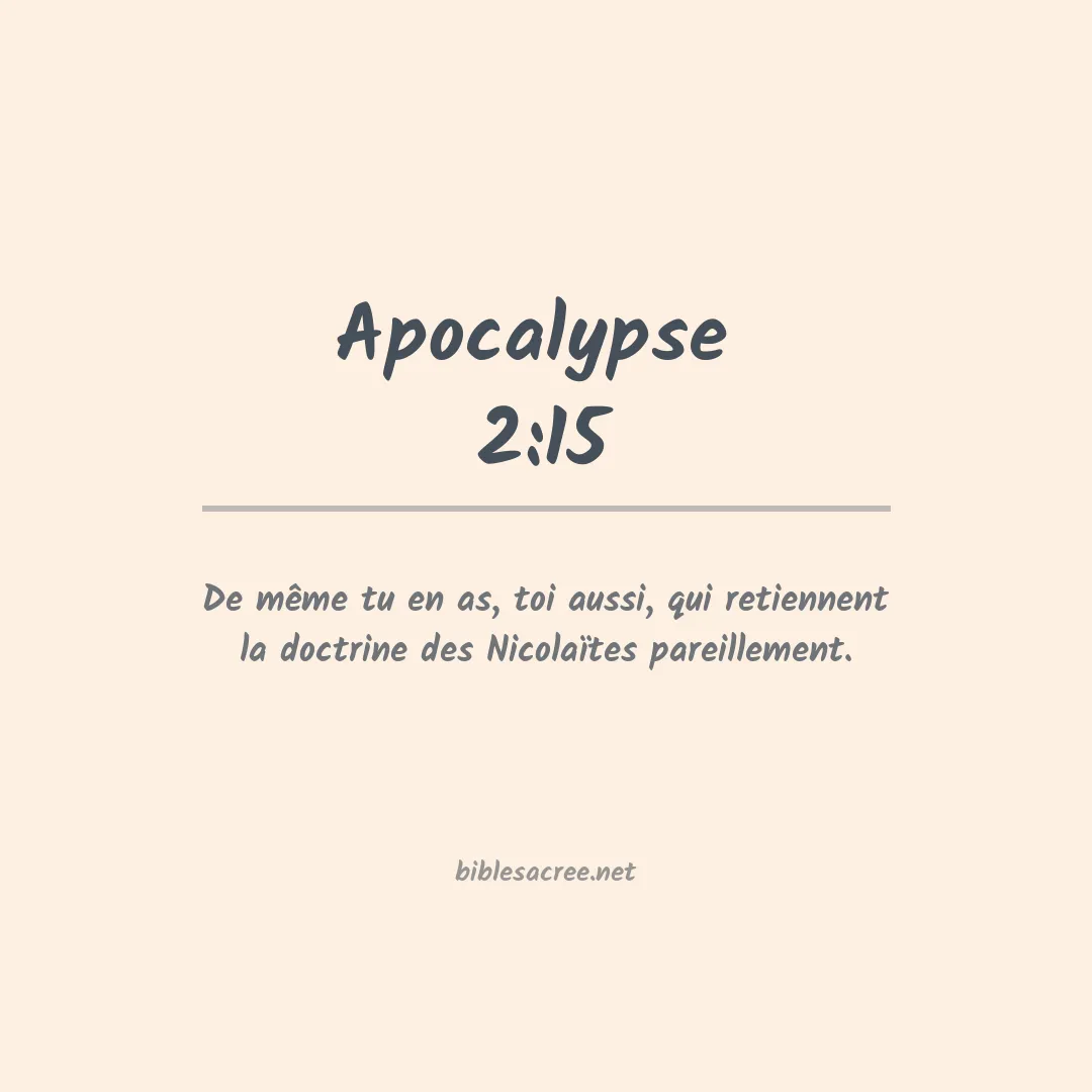 Apocalypse  - 2:15