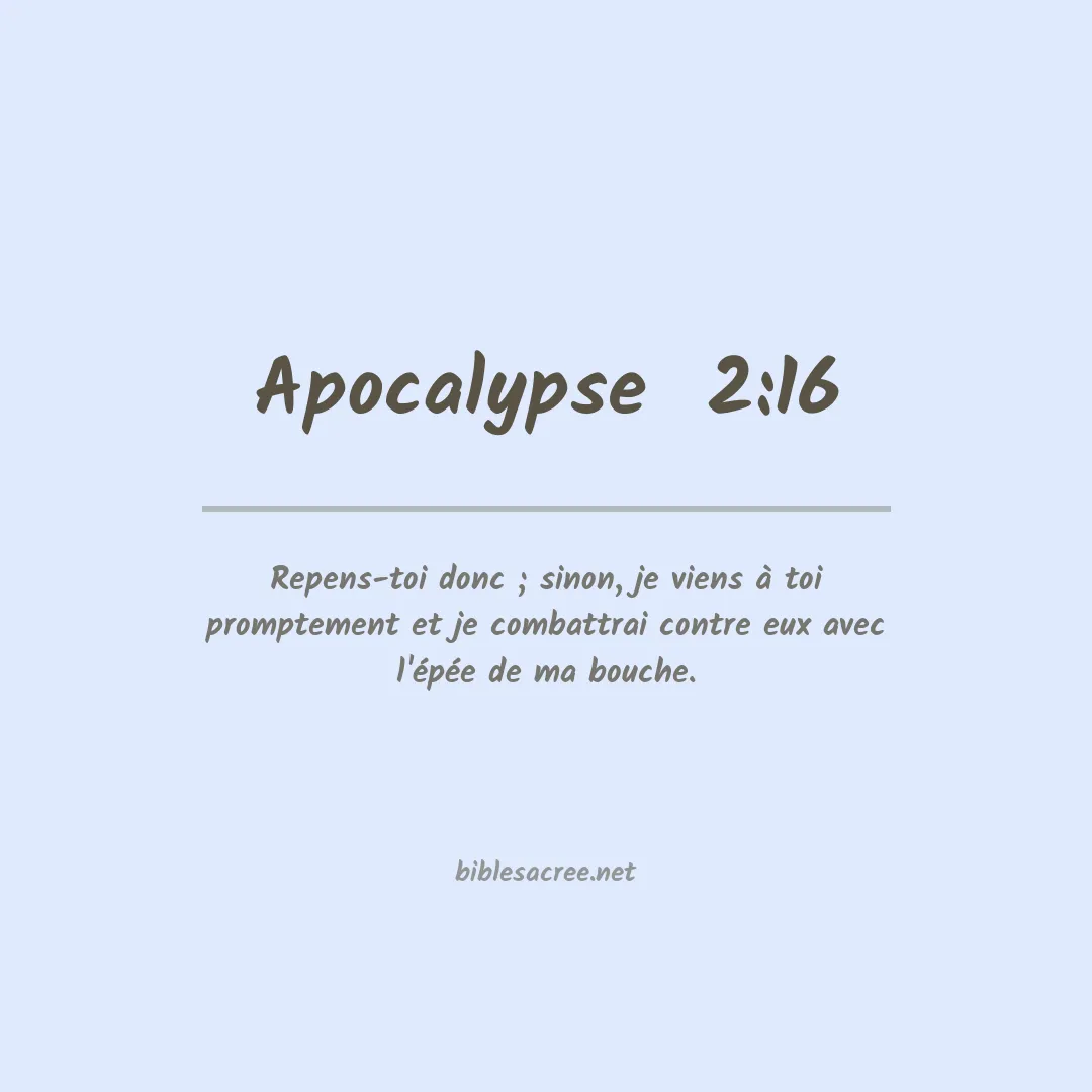 Apocalypse  - 2:16