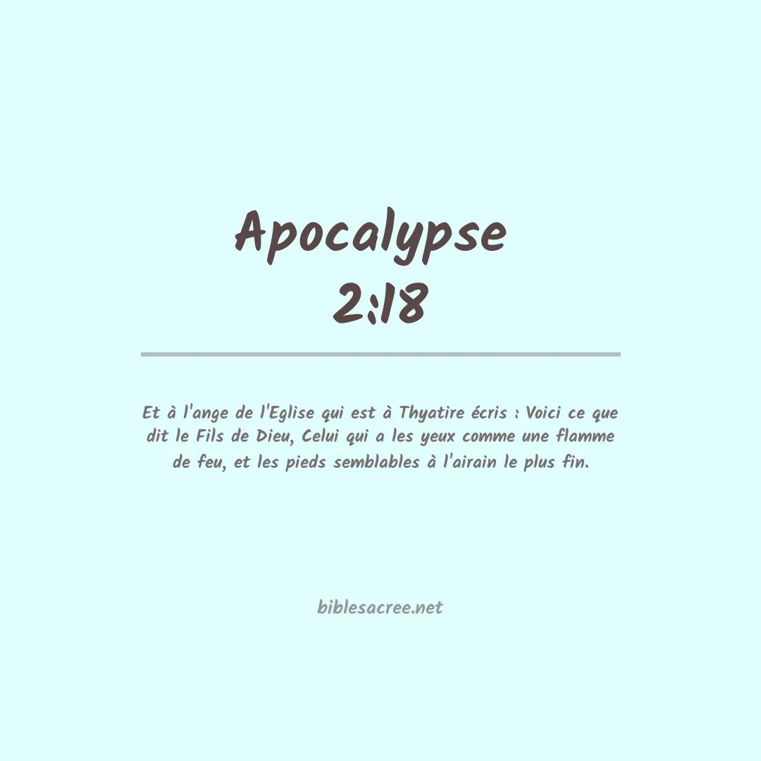 Apocalypse  - 2:18