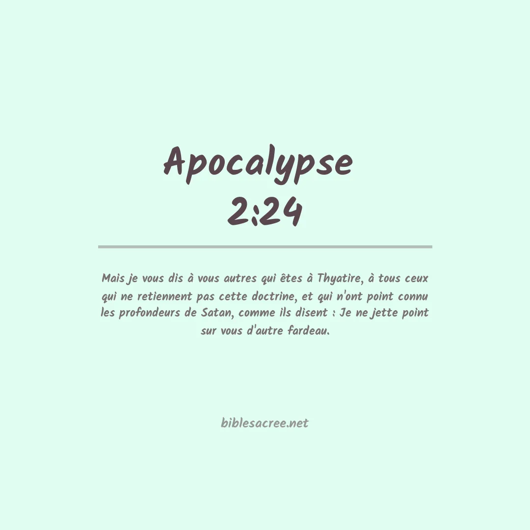 Apocalypse  - 2:24