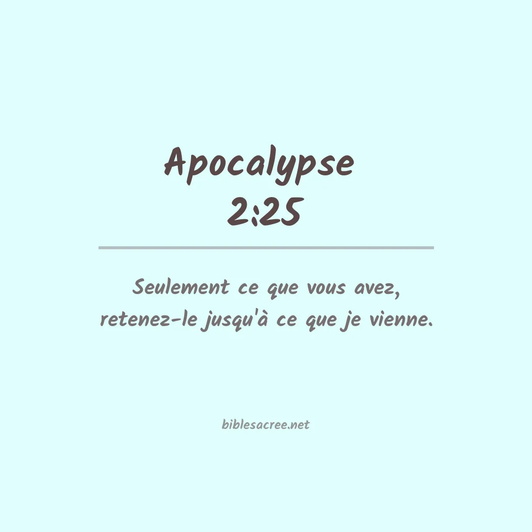 Apocalypse  - 2:25