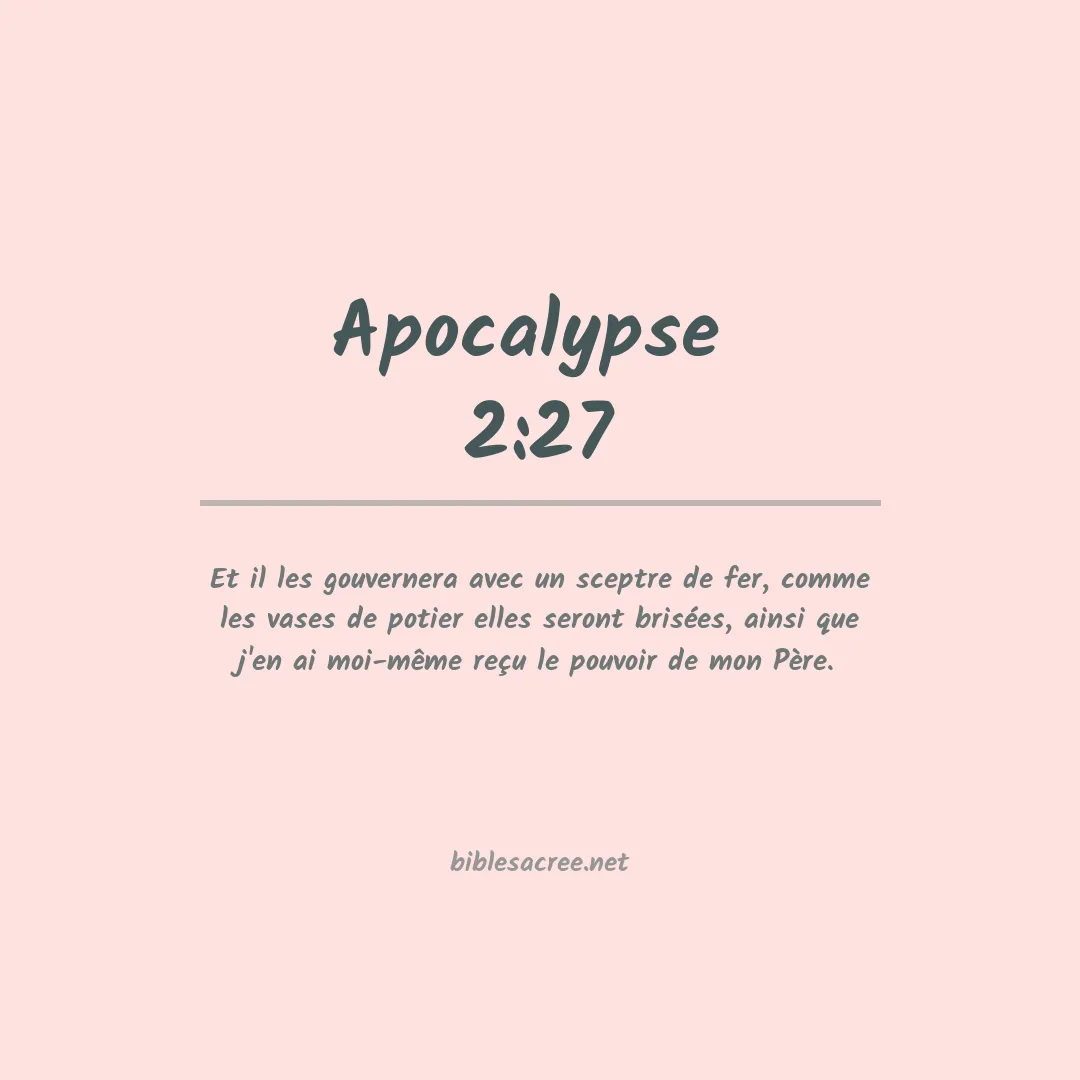 Apocalypse  - 2:27