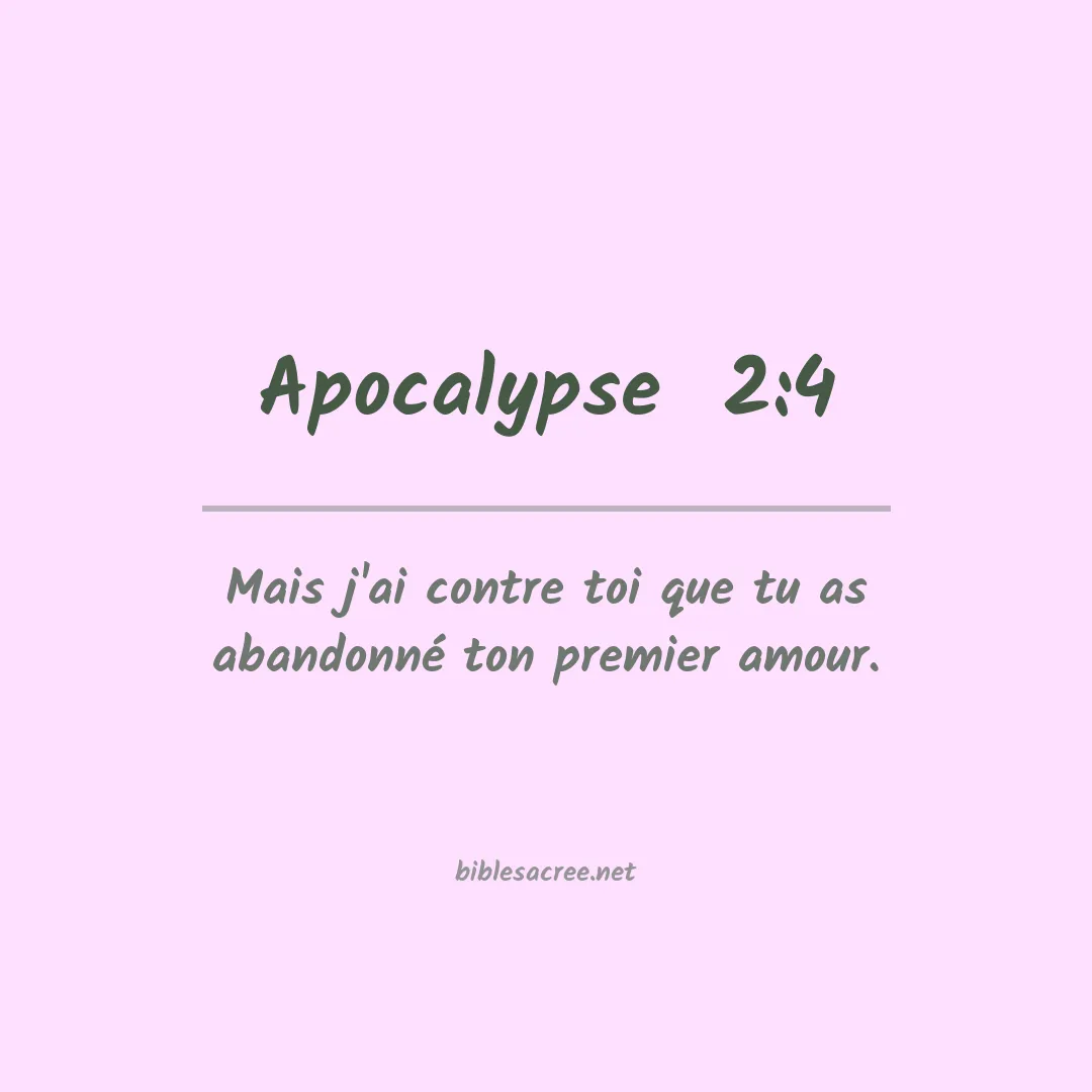 Apocalypse  - 2:4