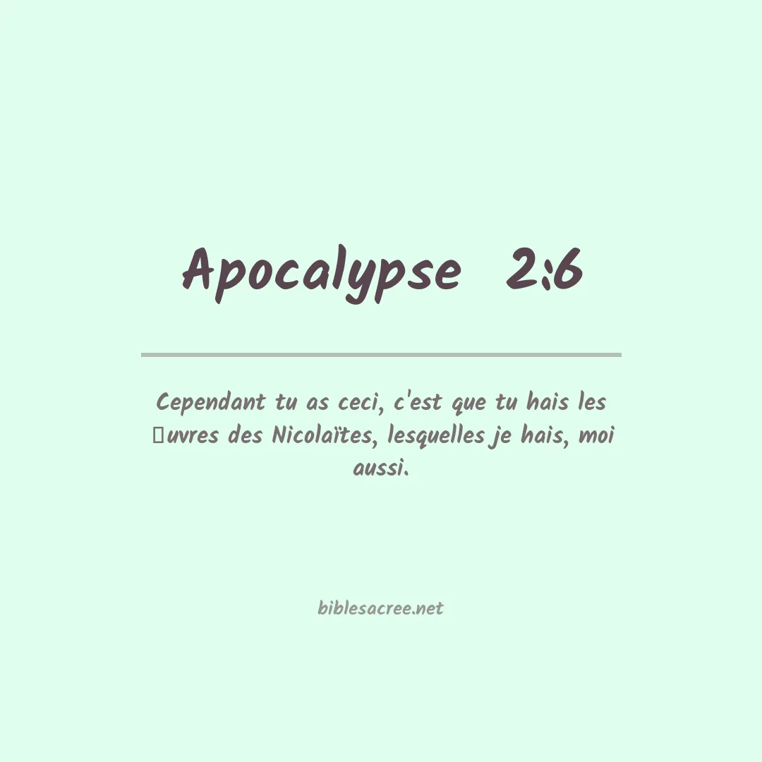 Apocalypse  - 2:6