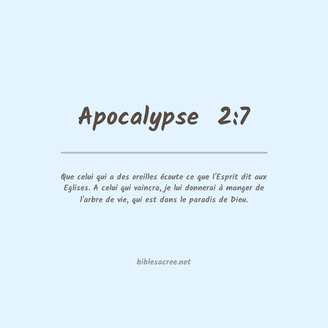 Apocalypse  - 2:7