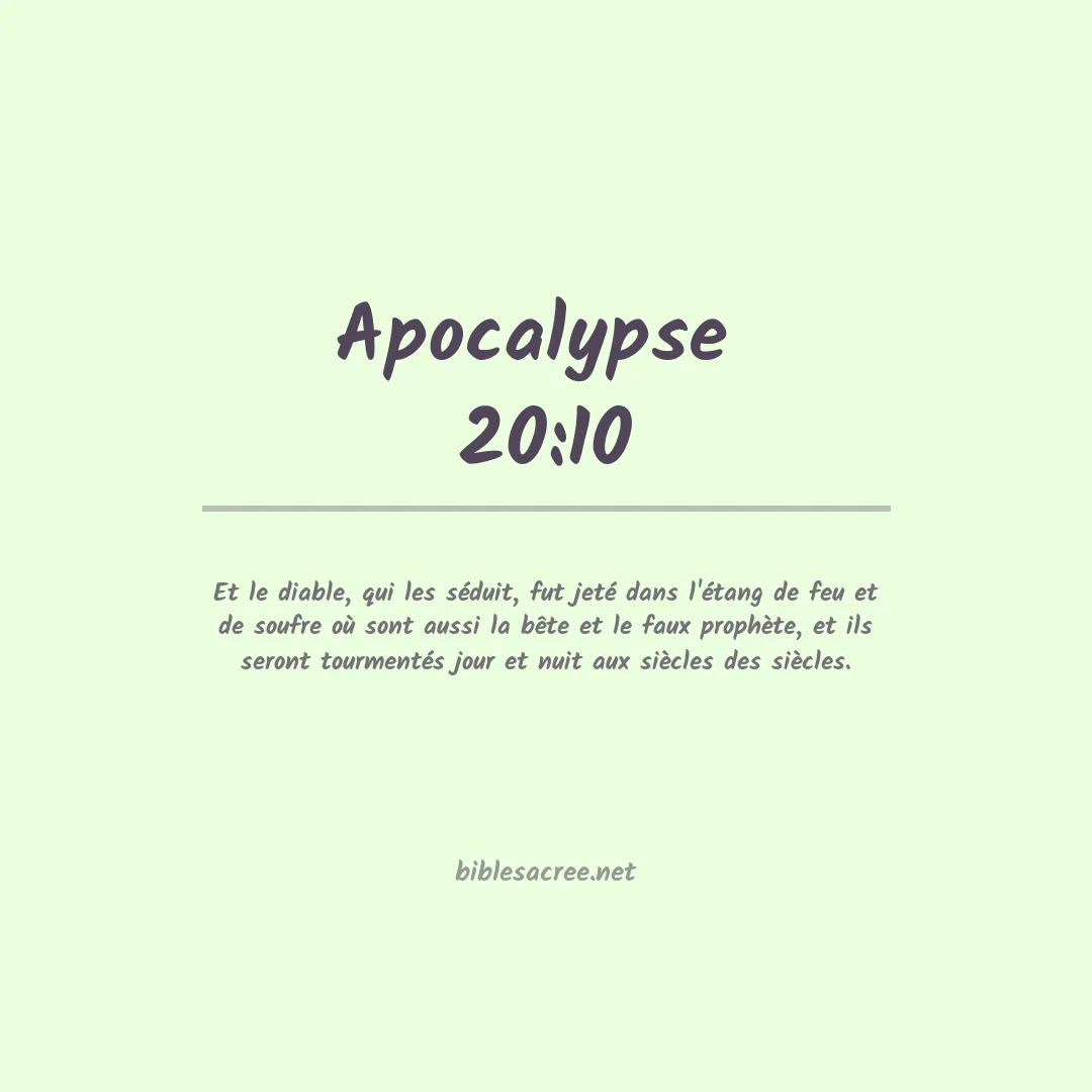 Apocalypse  - 20:10