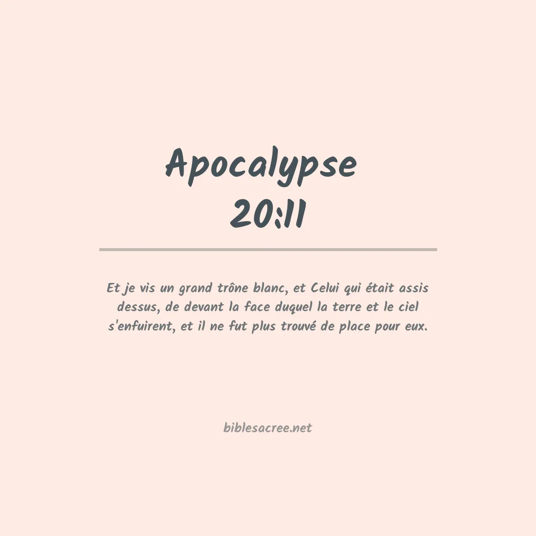 Apocalypse  - 20:11