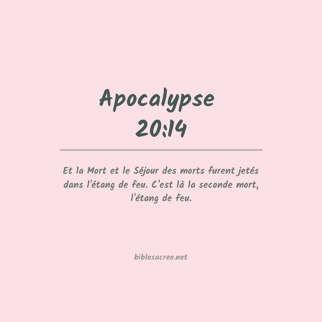 Apocalypse  - 20:14