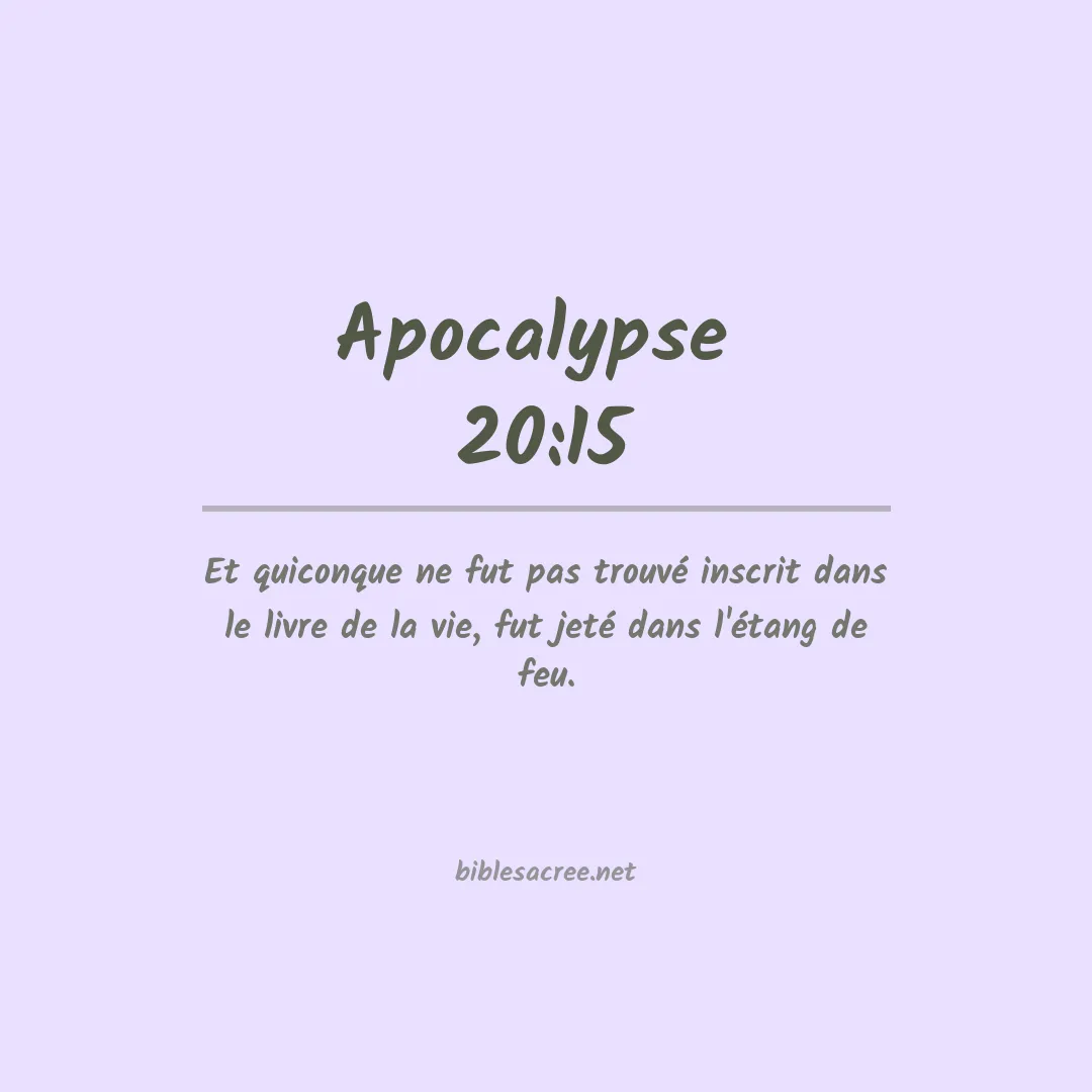 Apocalypse  - 20:15