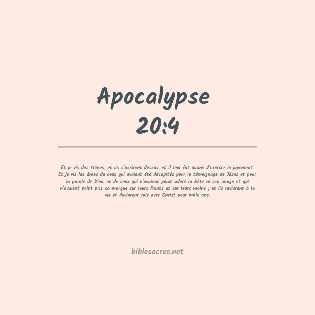 Apocalypse  - 20:4