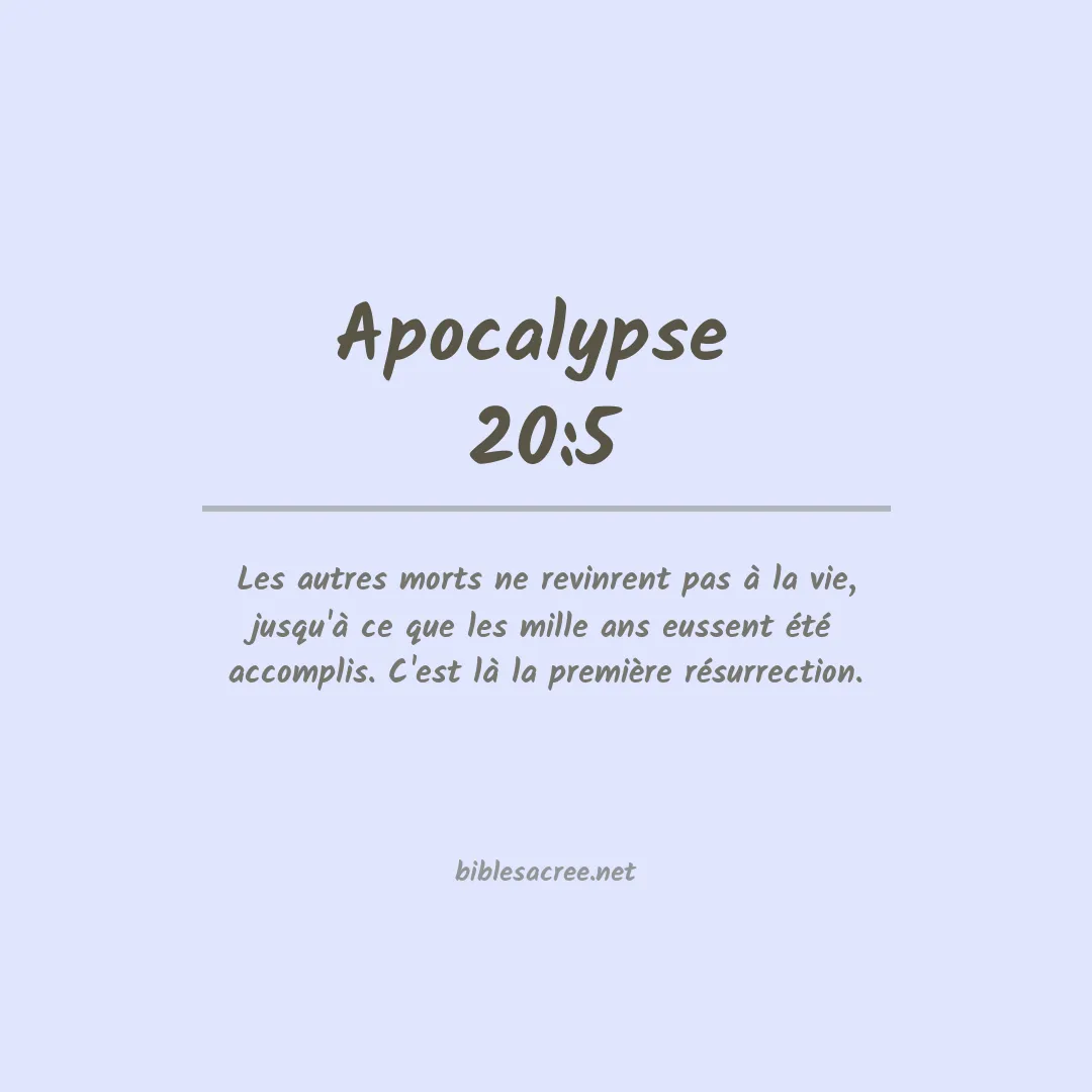 Apocalypse  - 20:5