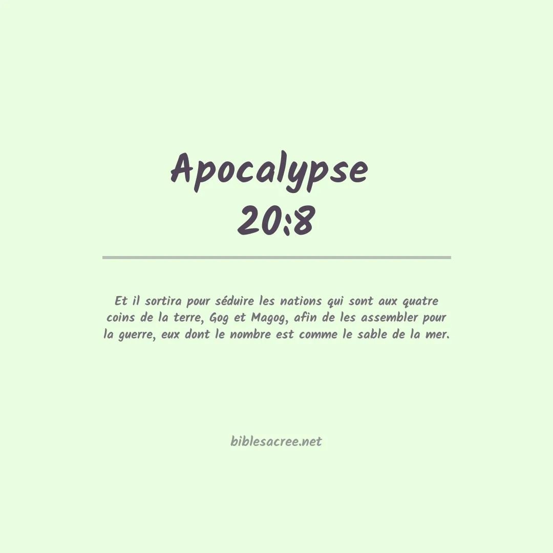 Apocalypse  - 20:8