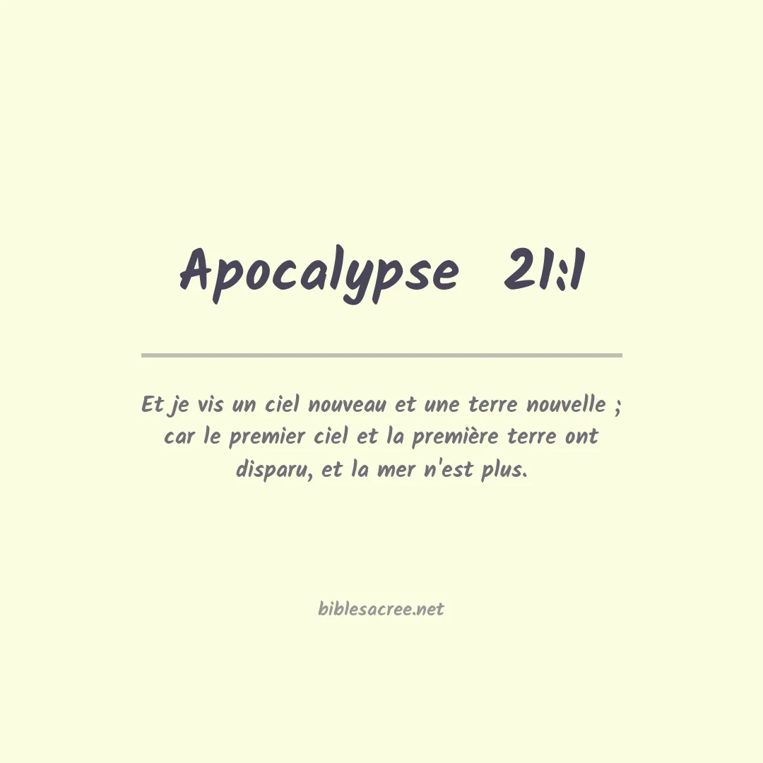 Apocalypse  - 21:1