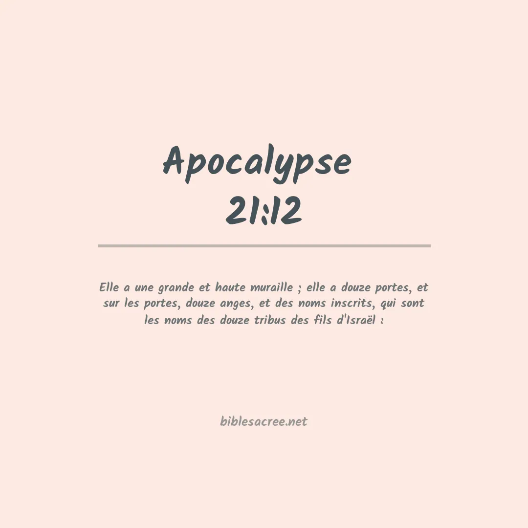 Apocalypse  - 21:12