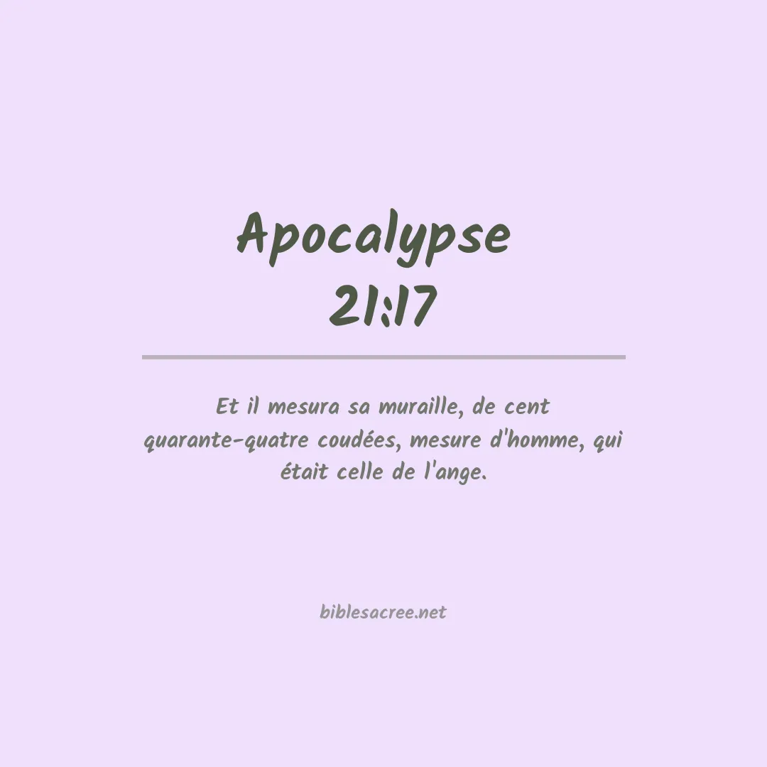 Apocalypse  - 21:17