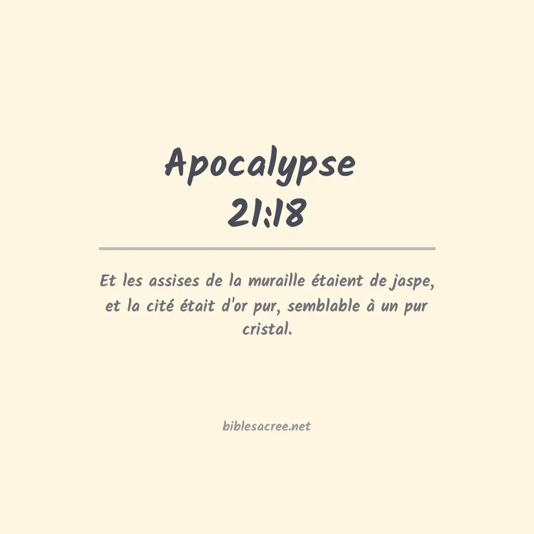Apocalypse  - 21:18