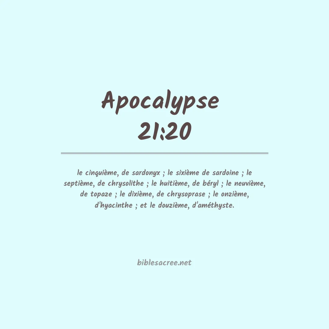 Apocalypse  - 21:20