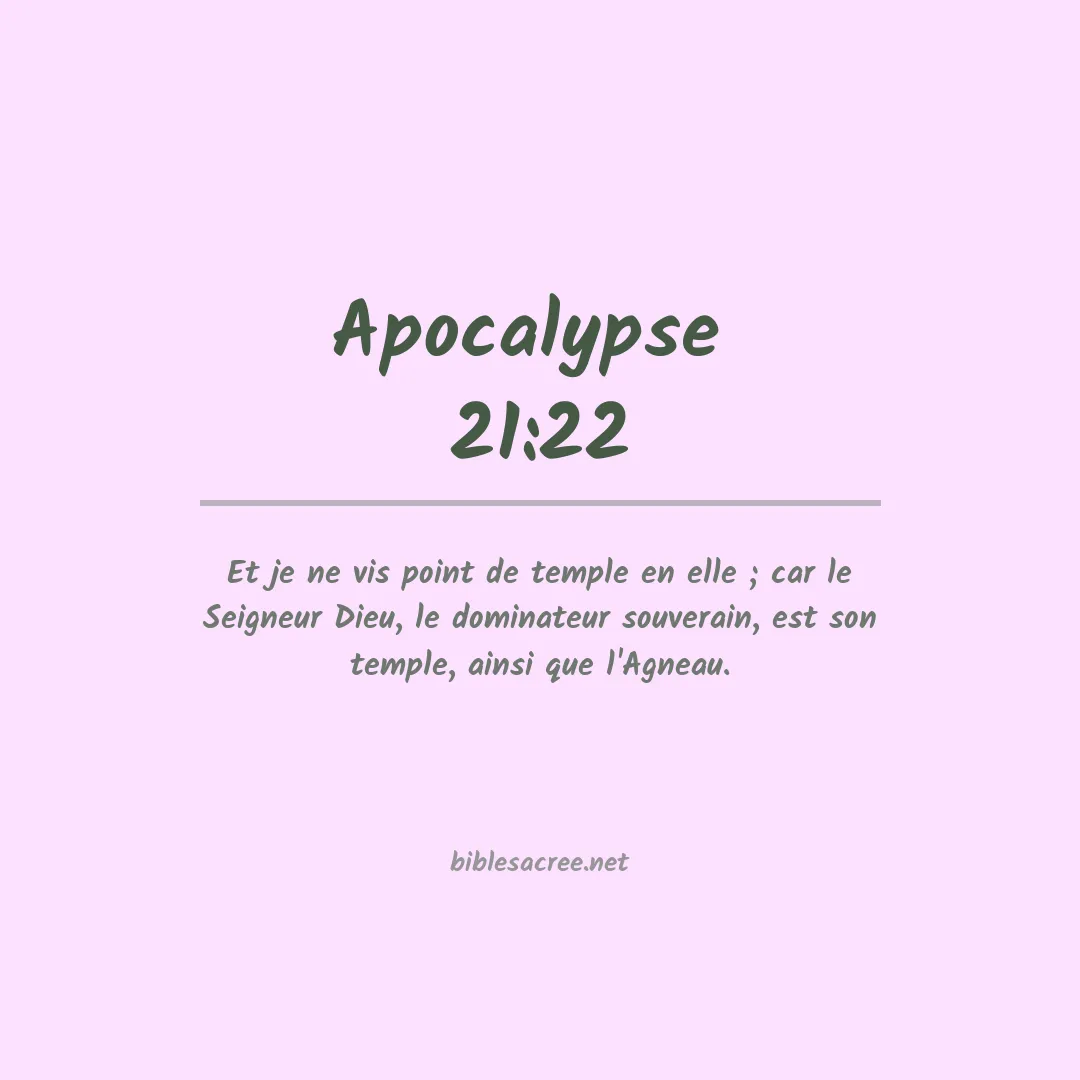 Apocalypse  - 21:22