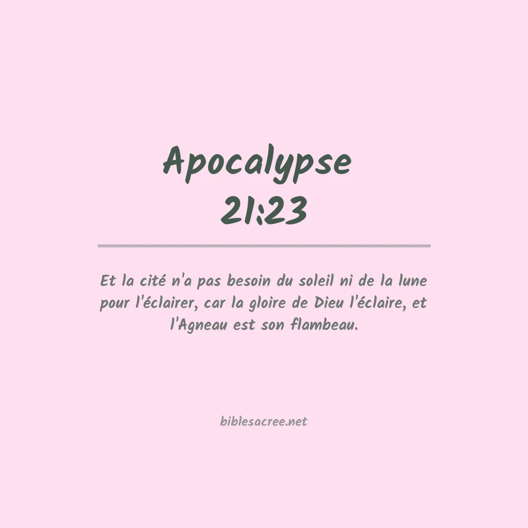 Apocalypse  - 21:23