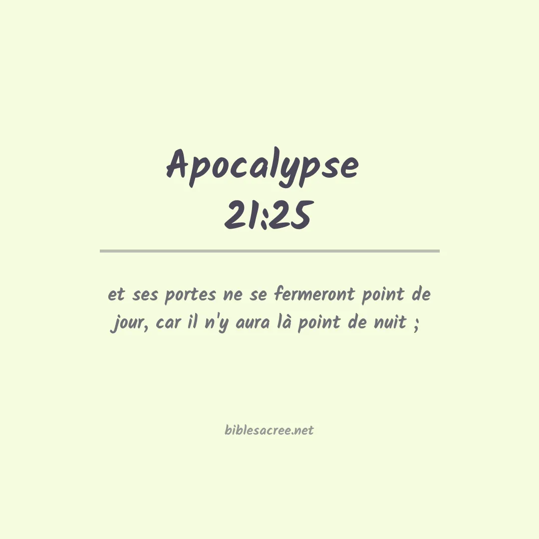 Apocalypse  - 21:25