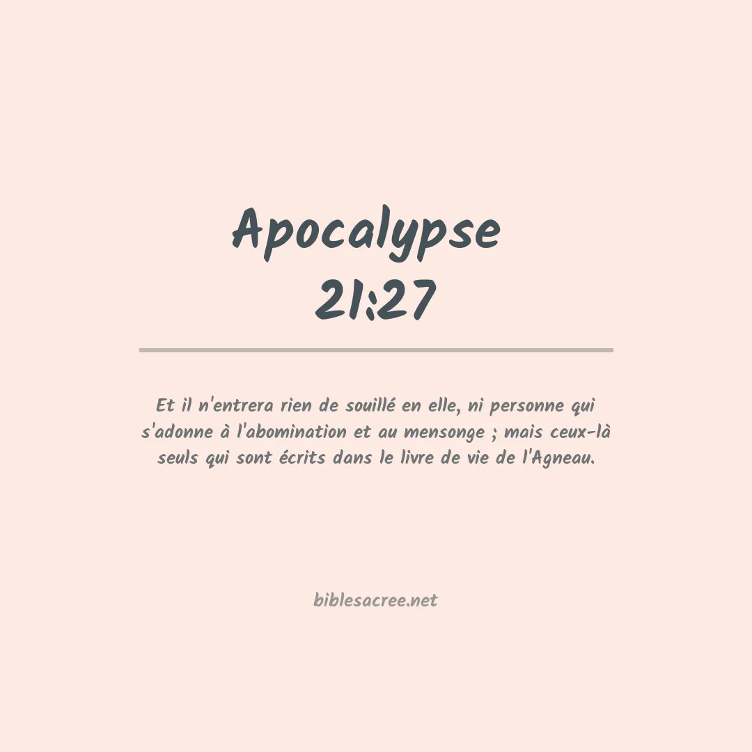 Apocalypse  - 21:27