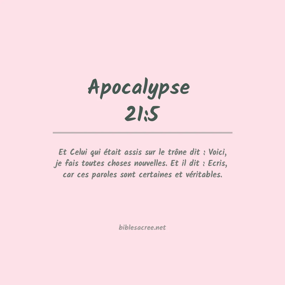 Apocalypse  - 21:5