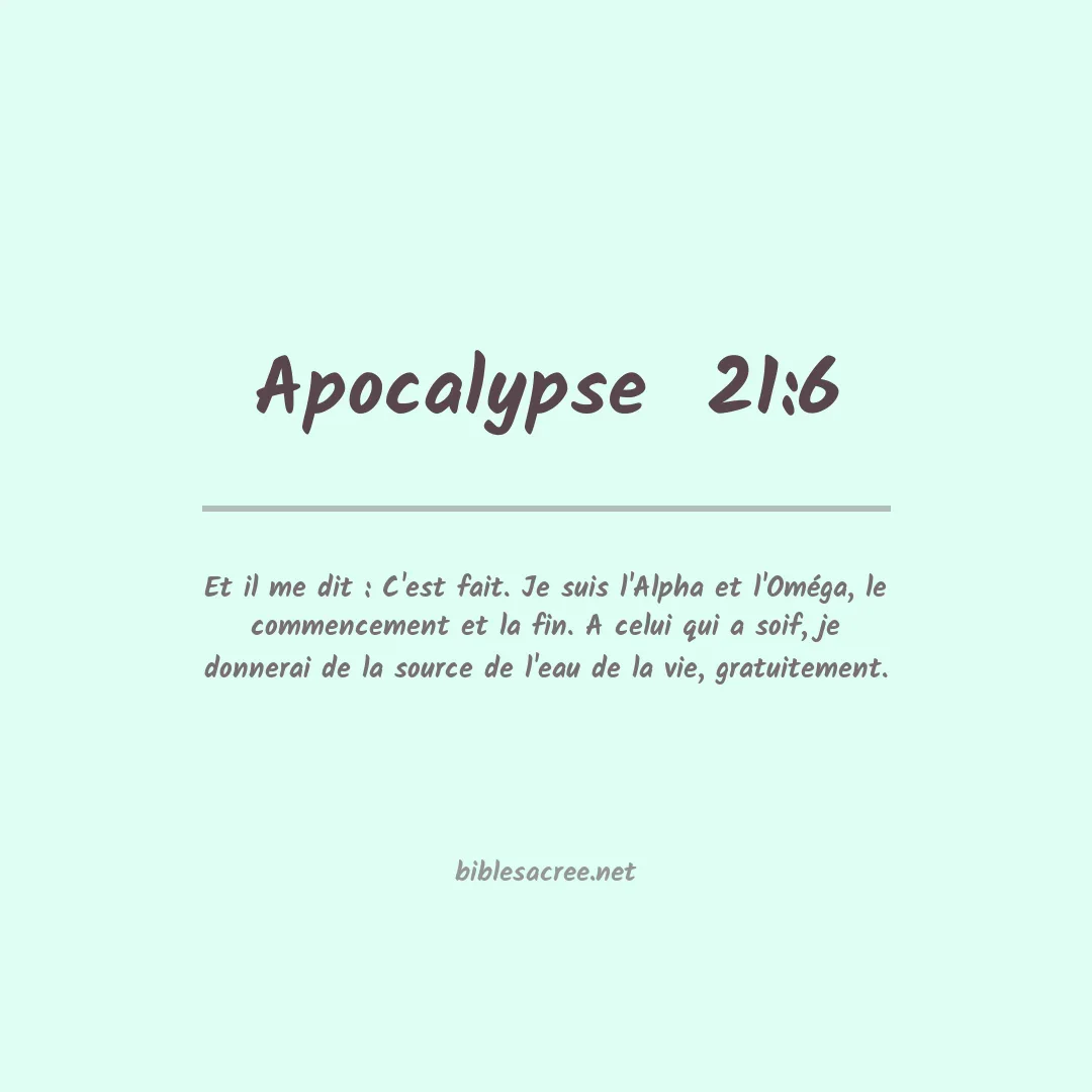 Apocalypse  - 21:6