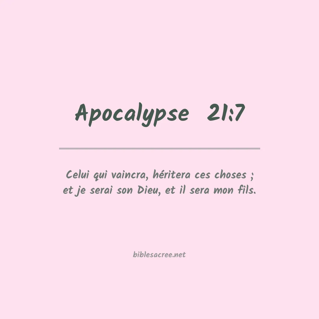 Apocalypse  - 21:7