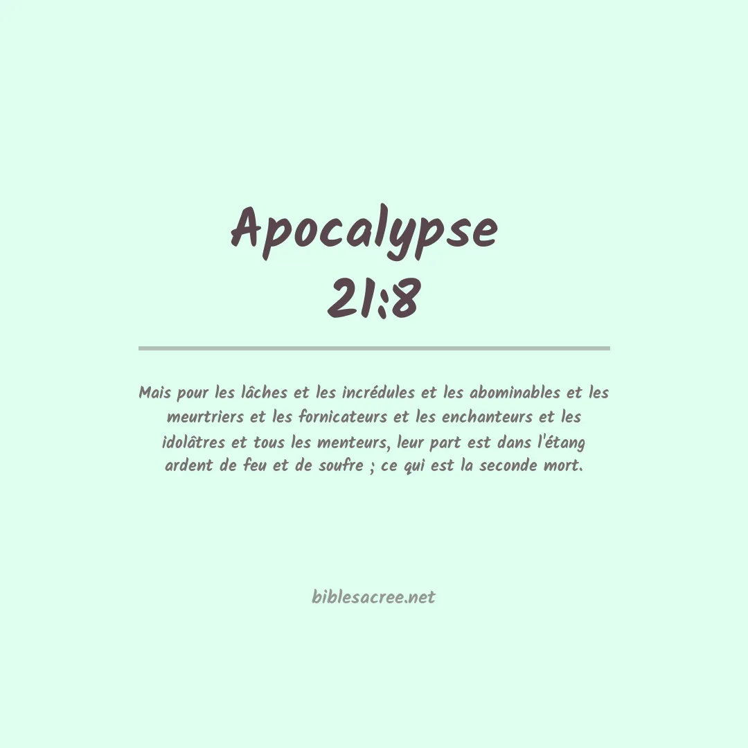 Apocalypse  - 21:8