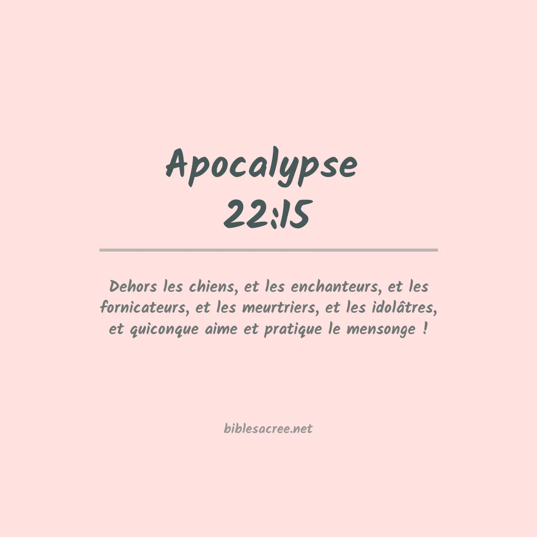 Apocalypse  - 22:15