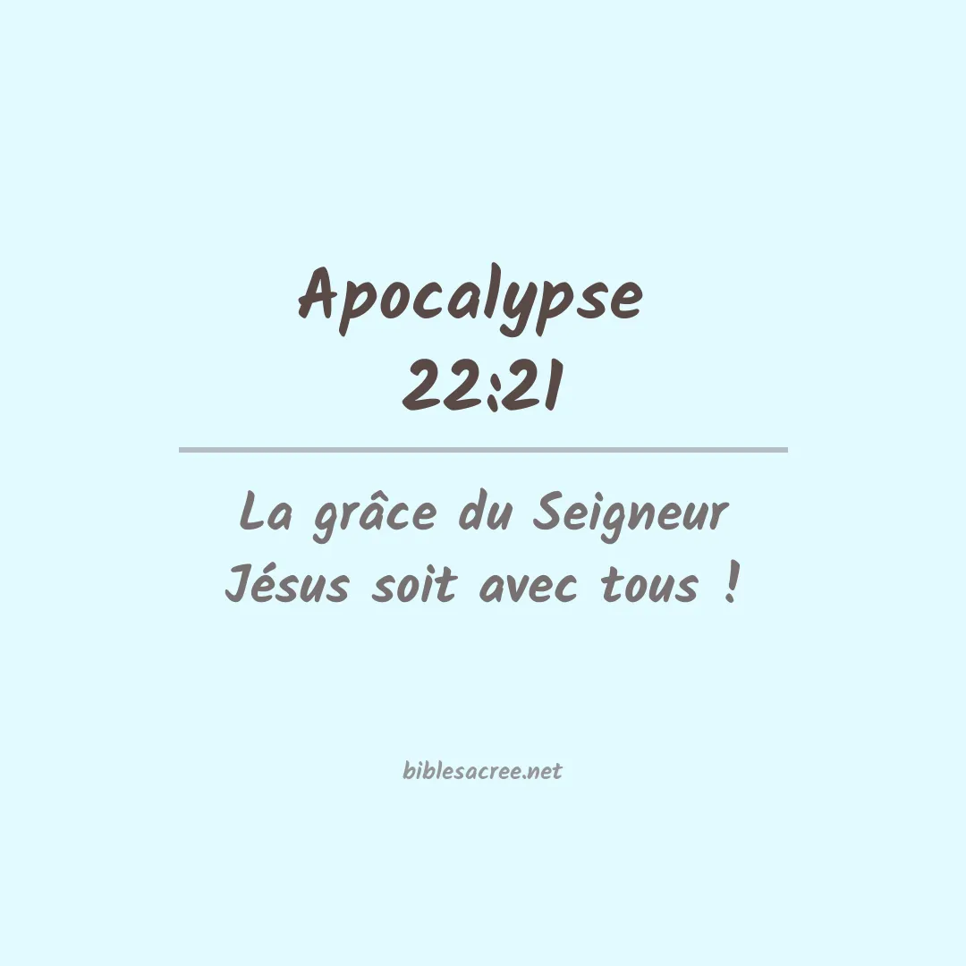 Apocalypse  - 22:21