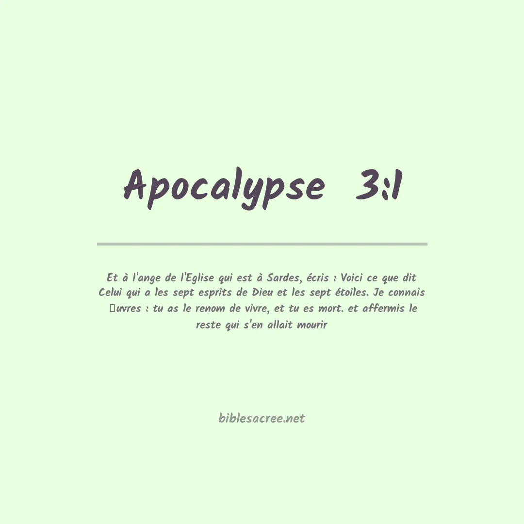Apocalypse  - 3:1
