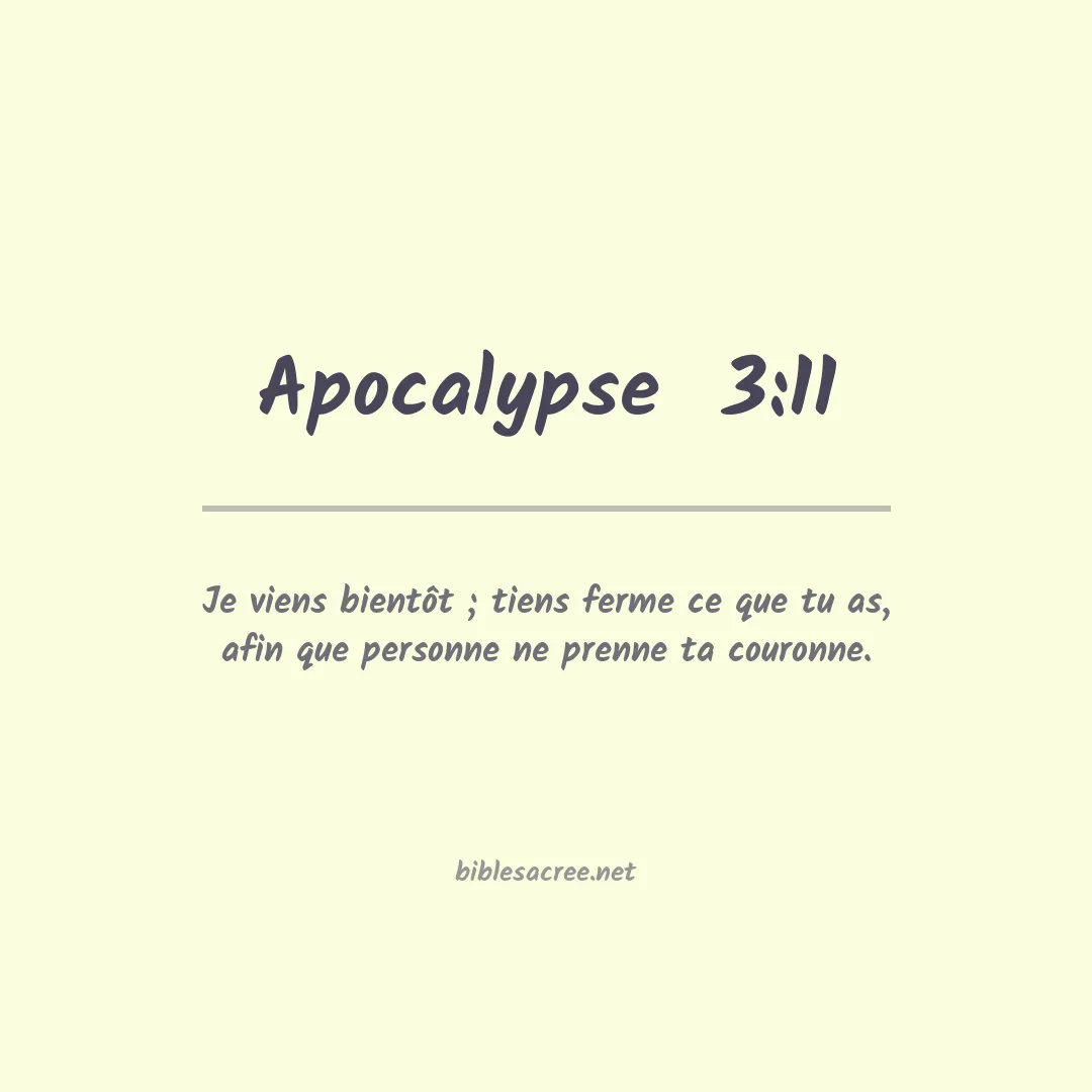 Apocalypse  - 3:11