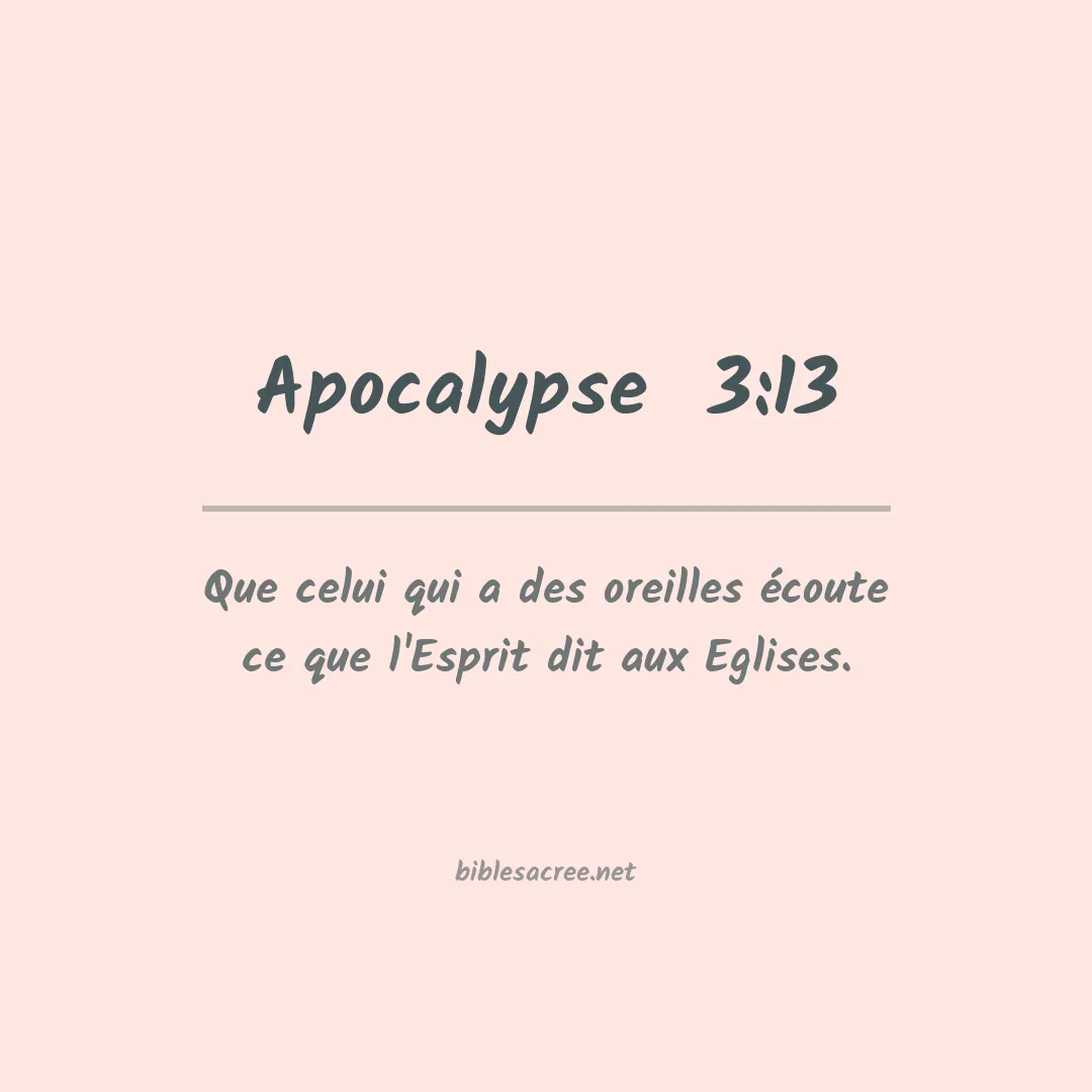 Apocalypse  - 3:13