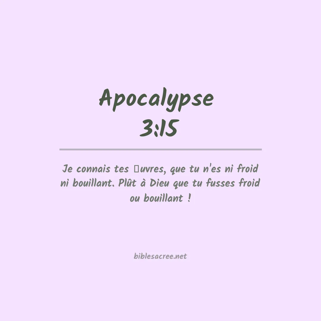 Apocalypse  - 3:15