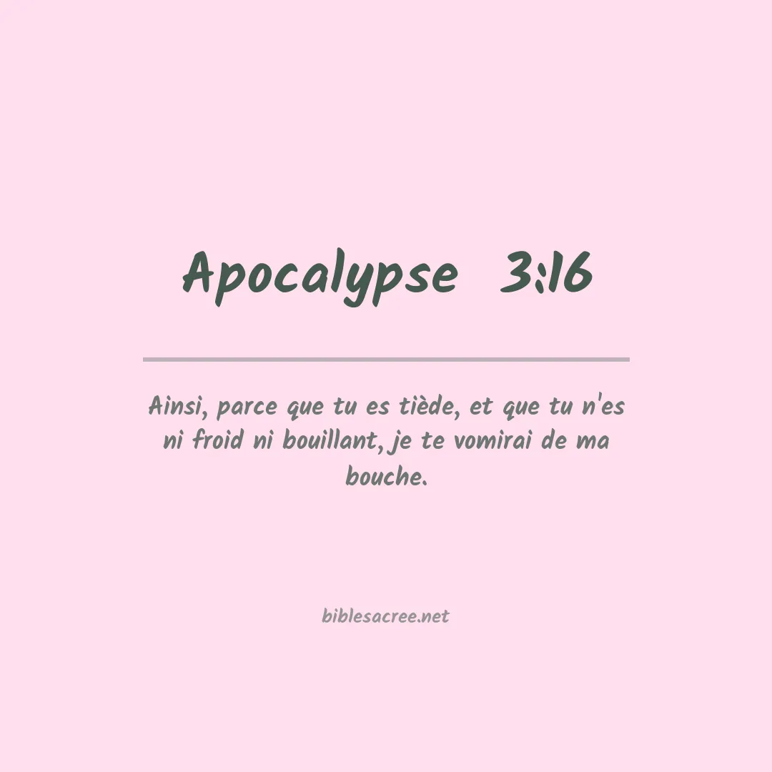 Apocalypse  - 3:16