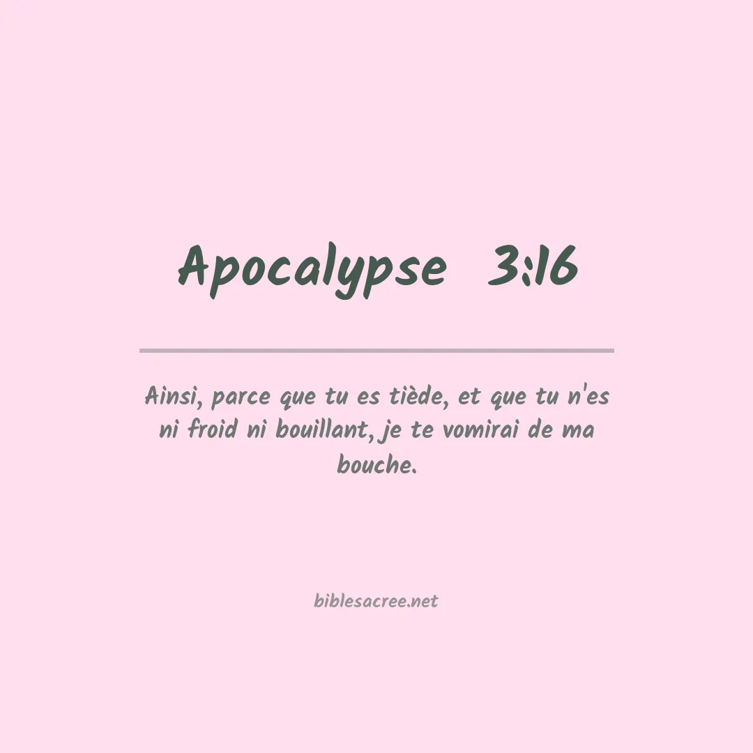 Apocalypse - 3:16