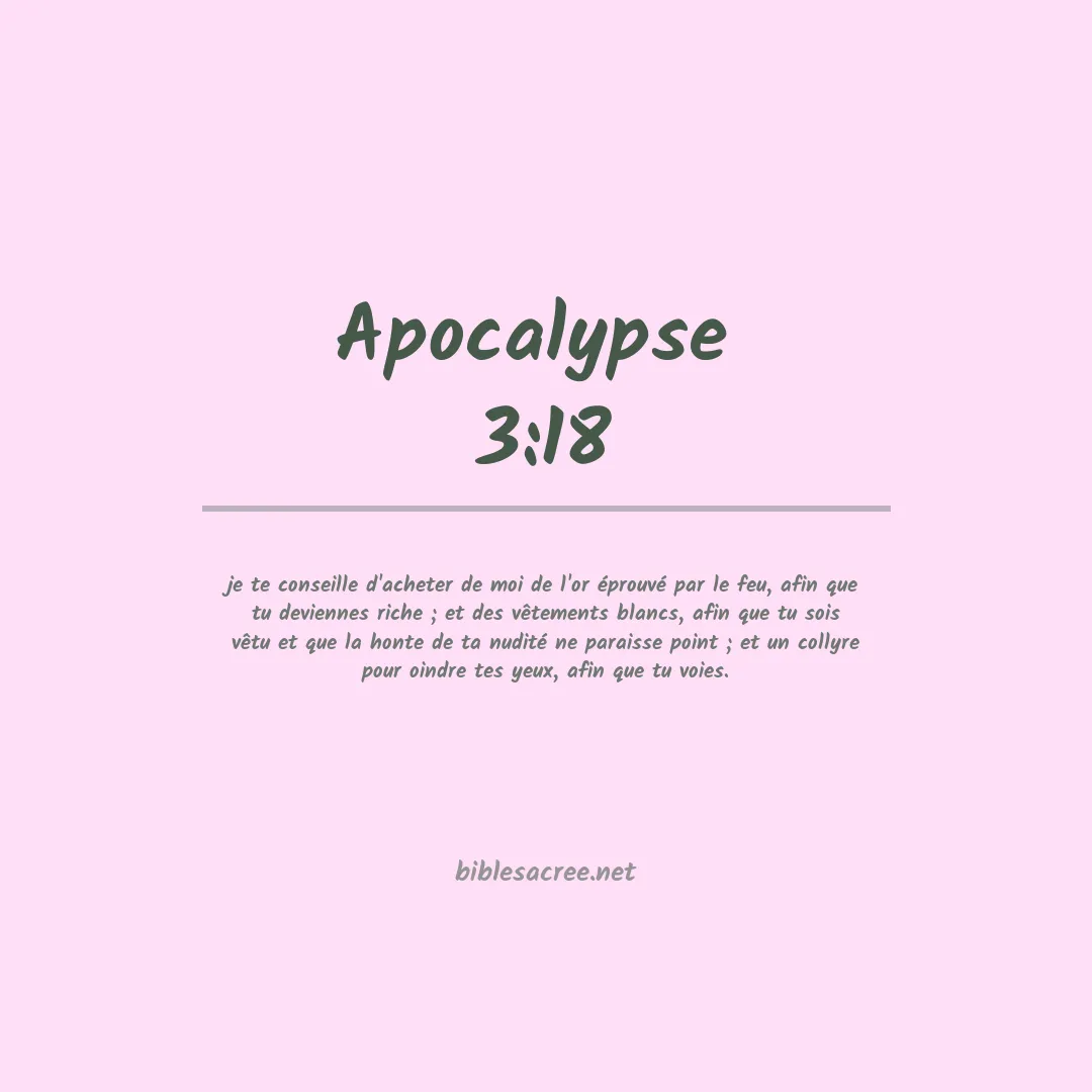 Apocalypse  - 3:18