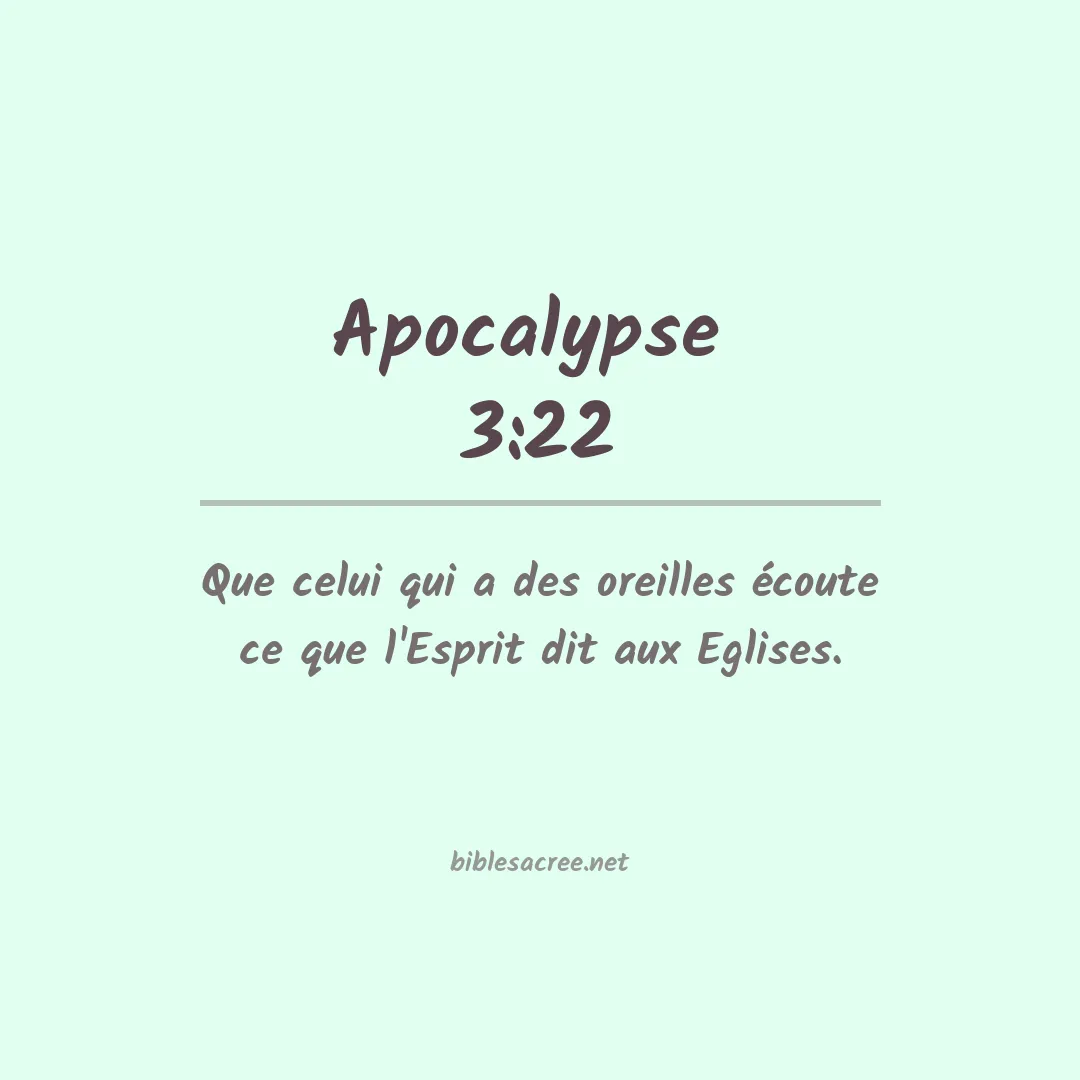 Apocalypse  - 3:22
