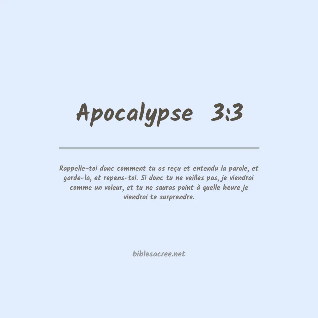 Apocalypse  - 3:3