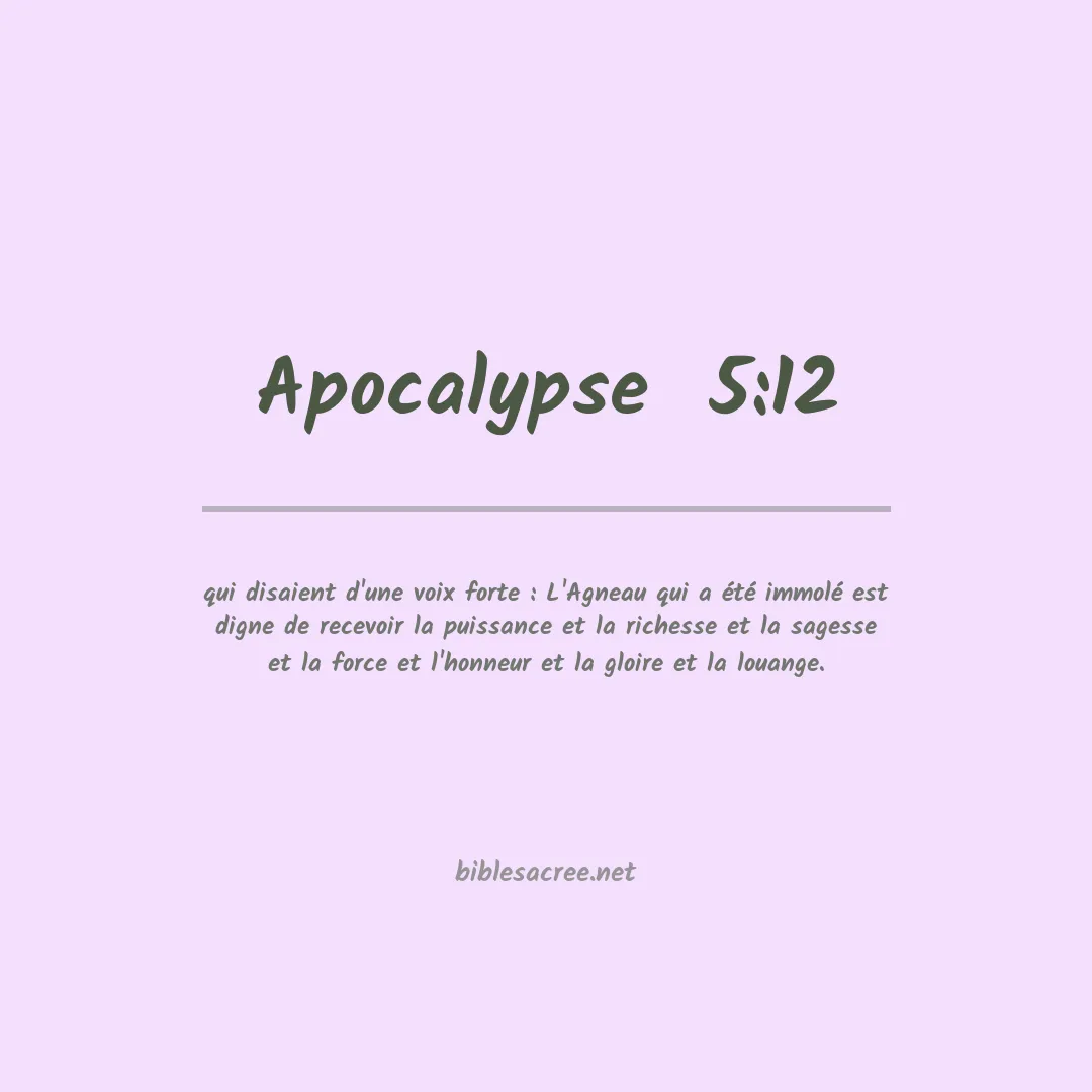Apocalypse  - 5:12