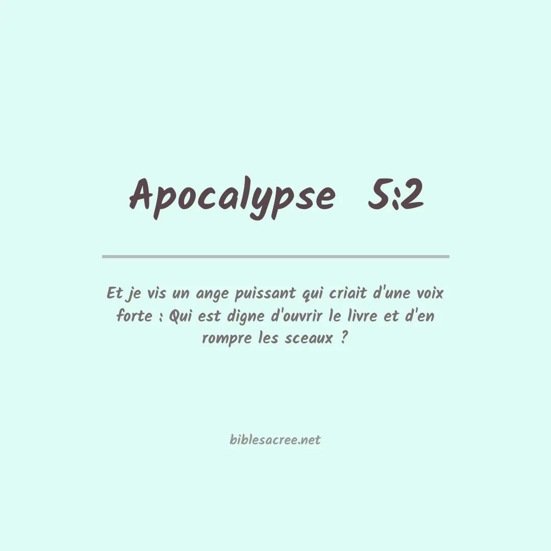 Apocalypse  - 5:2