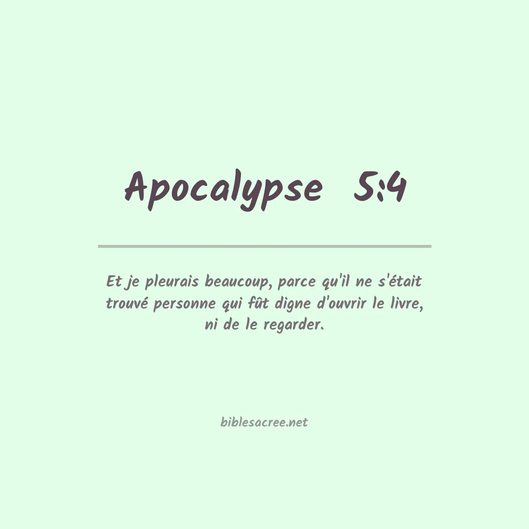 Apocalypse  - 5:4