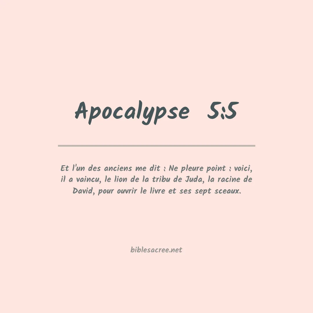 Apocalypse  - 5:5