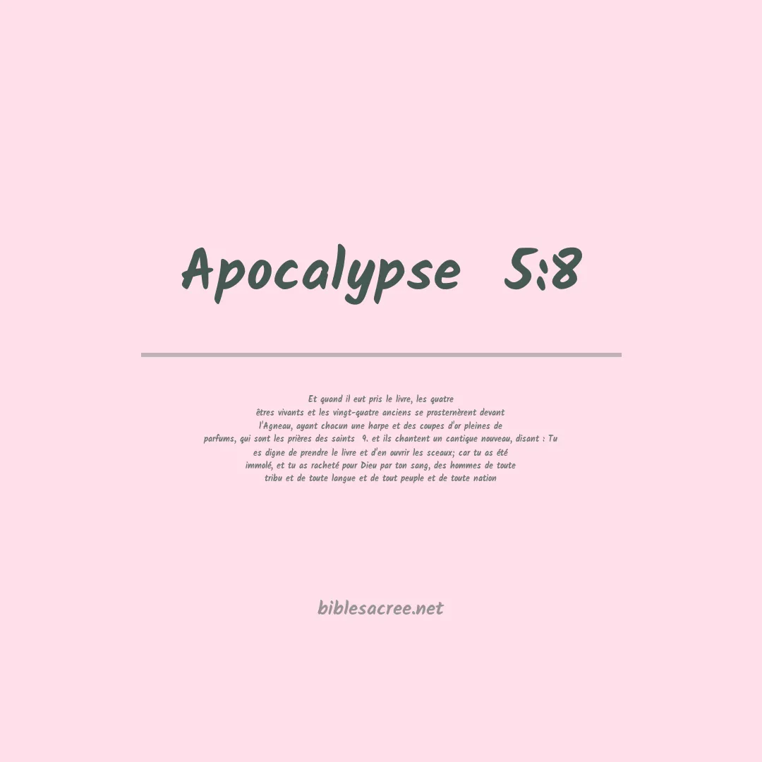 Apocalypse  - 5:8