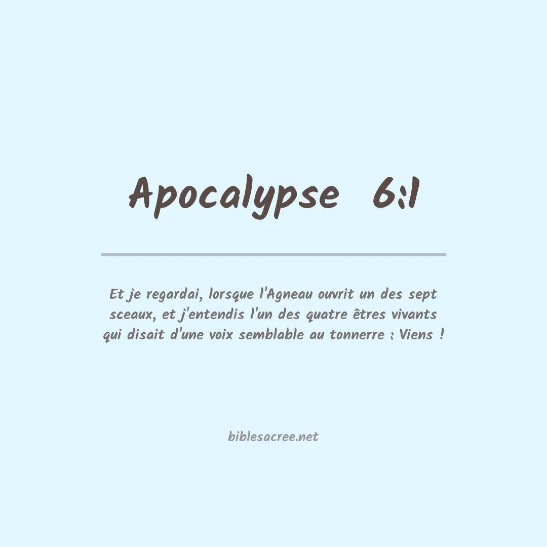 Apocalypse  - 6:1